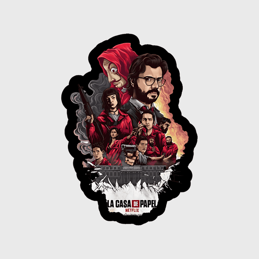Lacasa de papel Sticker - sticckiz.com