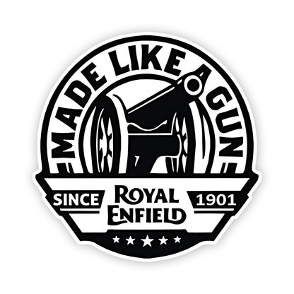Made like Gun Royal Enfield Sticker