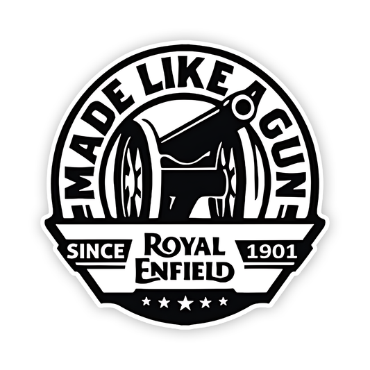 Made like Gun Royal Enfield Sticker