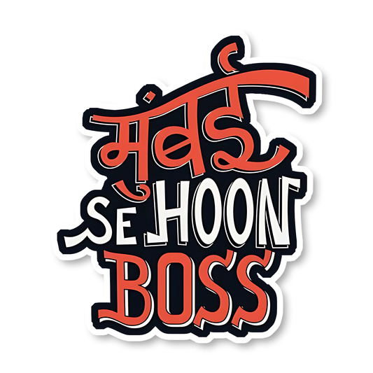 Mumbai se hoon Boss Sticker
