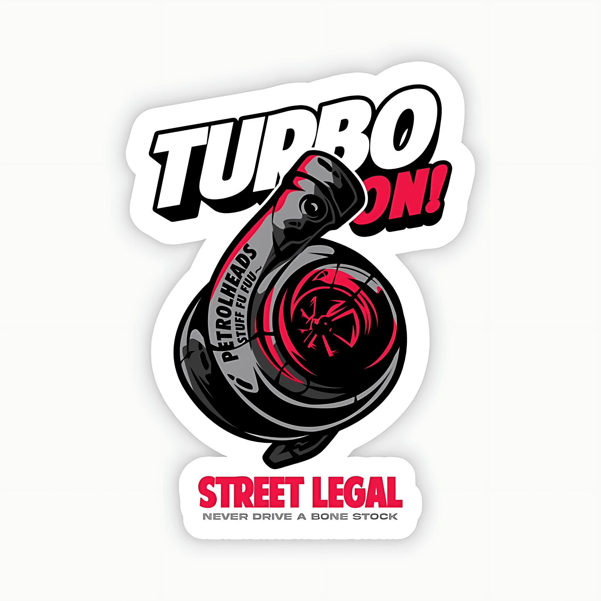 Race Turbo On Sticker - sticckiz.com