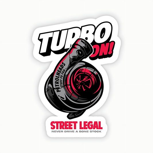 Race Turbo On Sticker - sticckiz.com