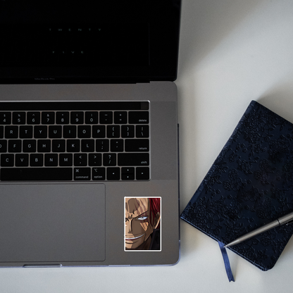 "Red-Haired Shanks," from the anime and manga series One Piece Sticker