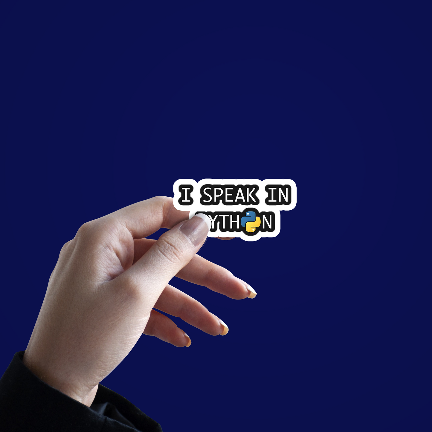 I Speak in Python Sticker