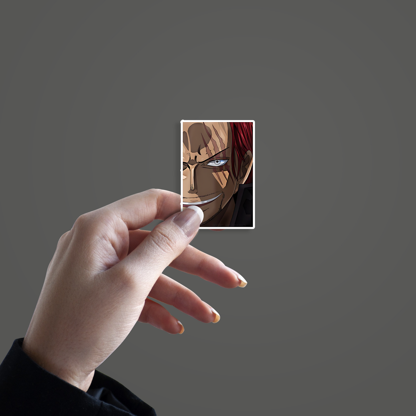 "Red-Haired Shanks," from the anime and manga series One Piece Sticker