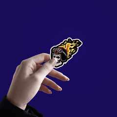 Burning Skull RIder Sticker