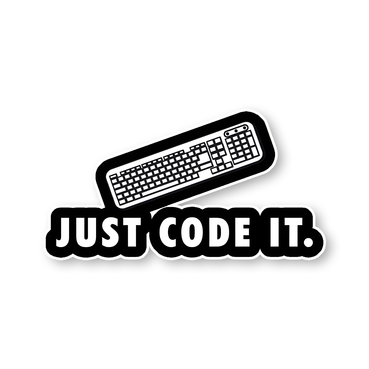 Just Code It Sticker
