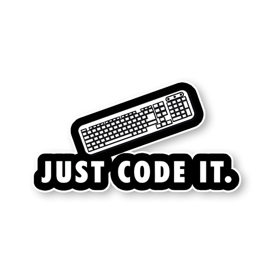 Just Code It Sticker