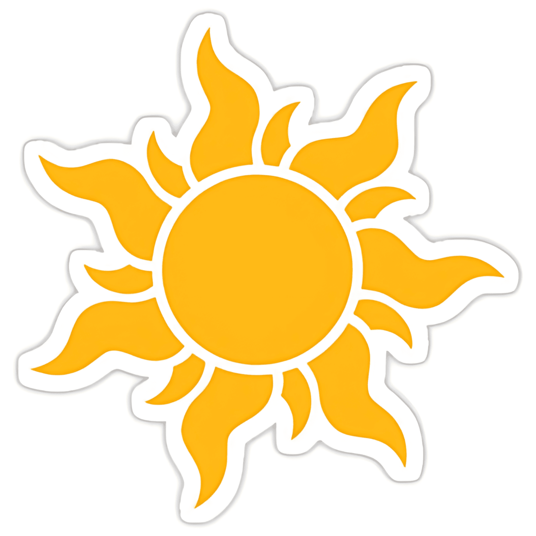 Tangled Kingdom Sun Sticker - sticckiz.com