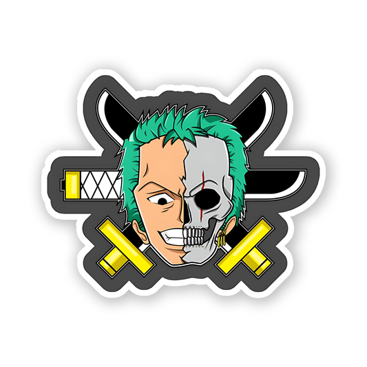 Roronoa Zoro" the One Piece anime series Sticker