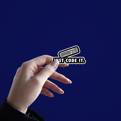 Just Code It Sticker