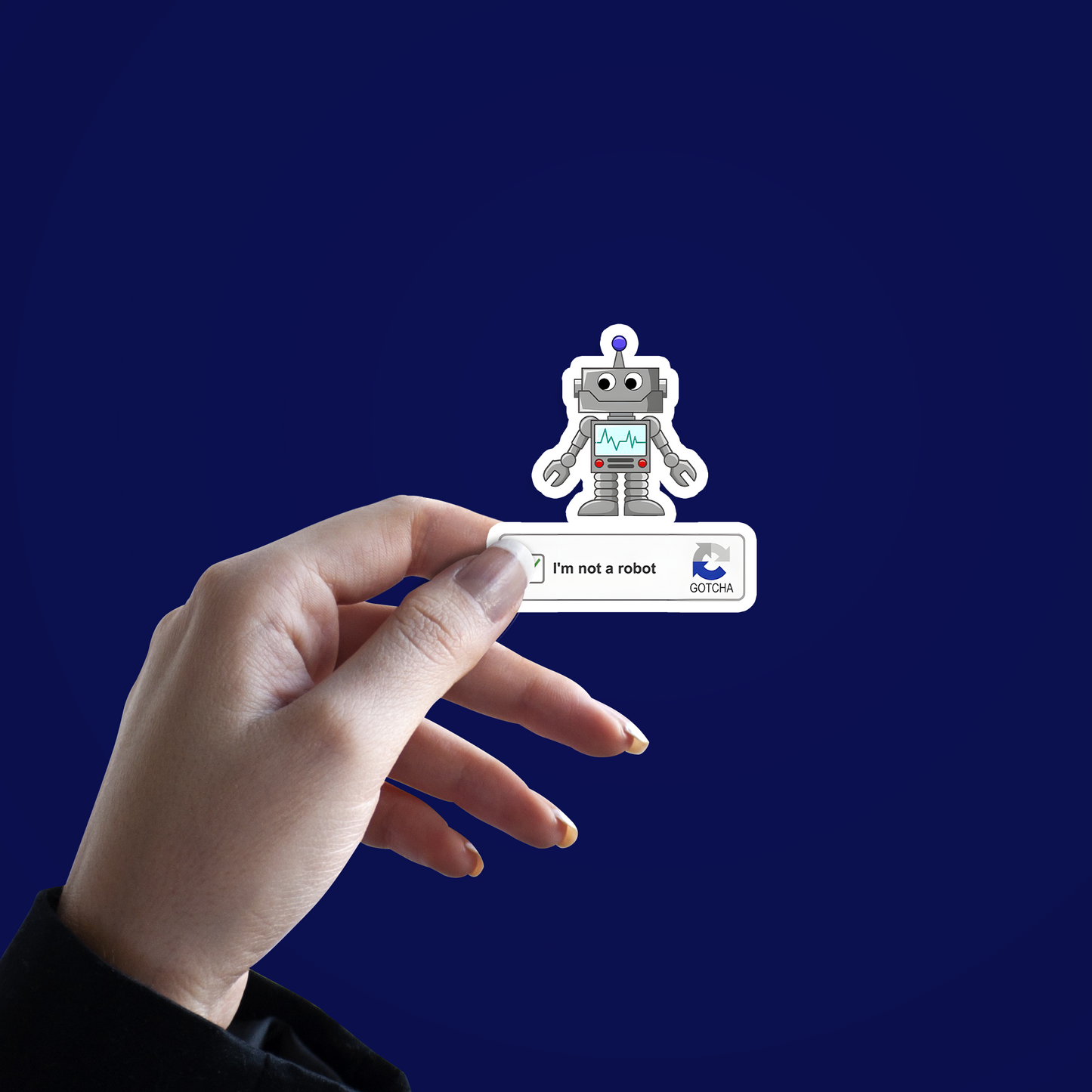 I'm not a Robot Sticker