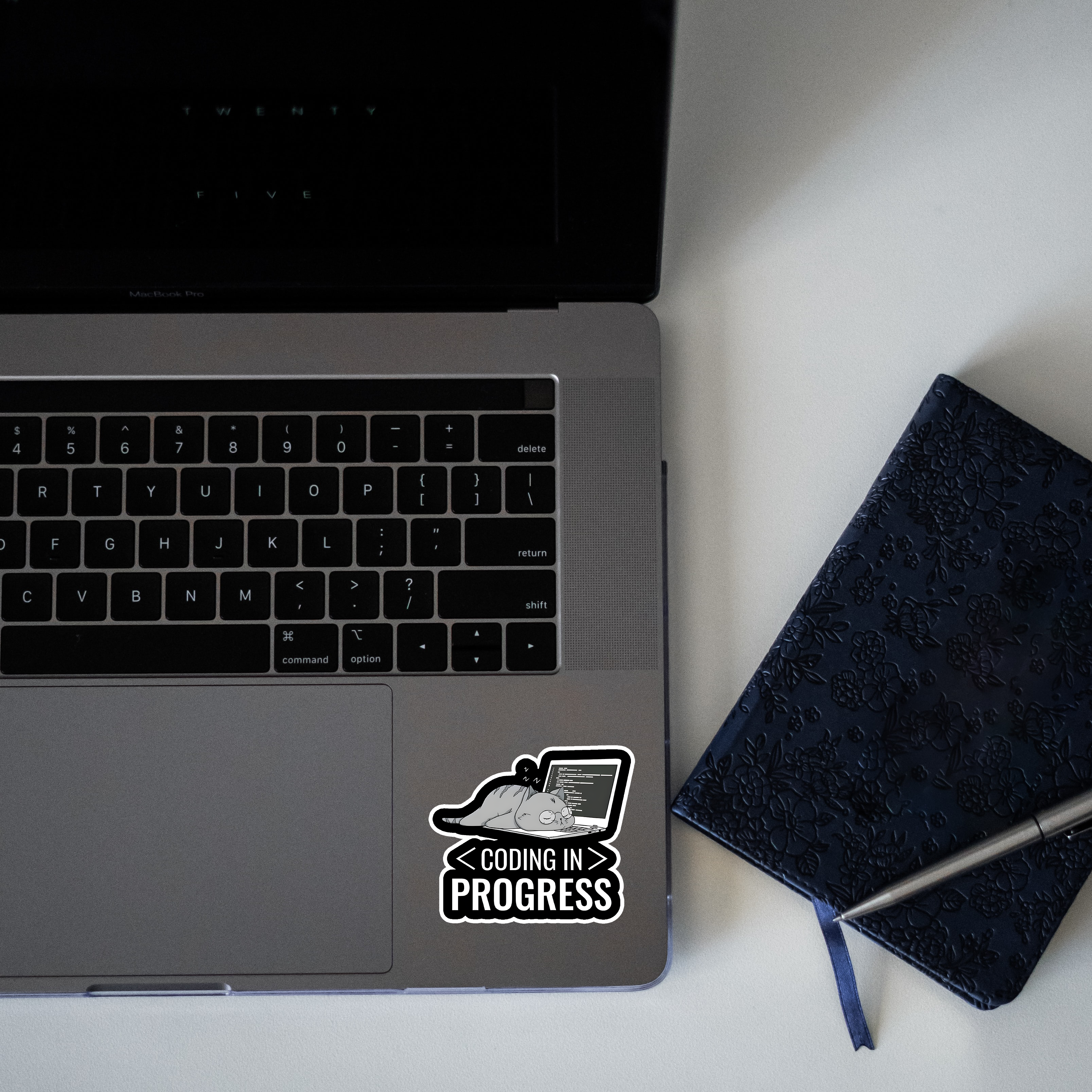 Coding In Progress Sticker