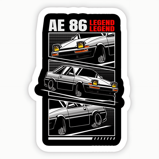 Toyota AE86 Legend Sticker - sticckiz.com