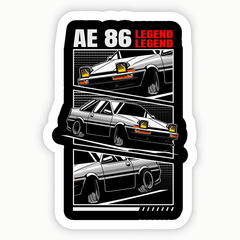 Toyota AE86 Legend Sticker - sticckiz.com
