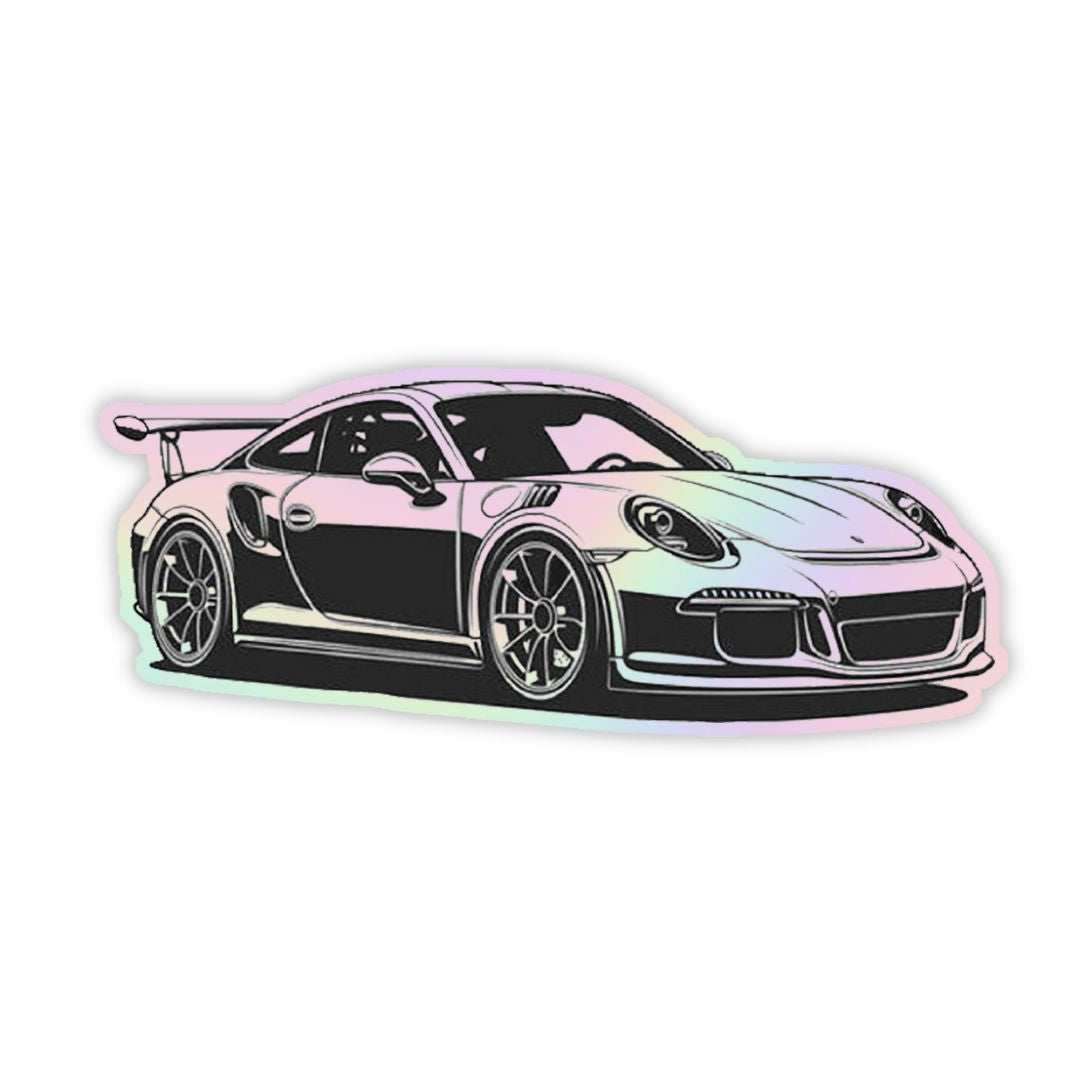 Porche 911 GT3 Holographic Sticker - sticckiz.com