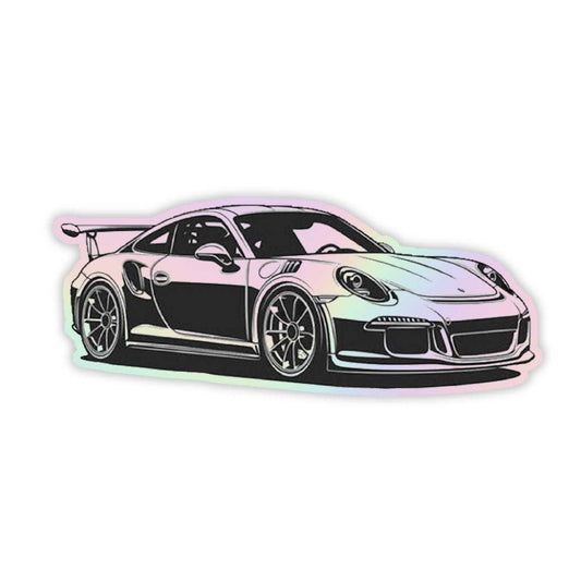 Porche 911 GT3 Holographic Sticker - sticckiz.com