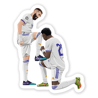 Karim Benzema & Vinicius junior Sticker
