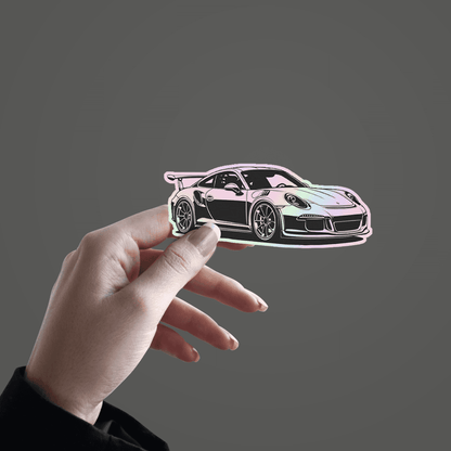 Porche 911 GT3 Holographic Sticker - sticckiz.com