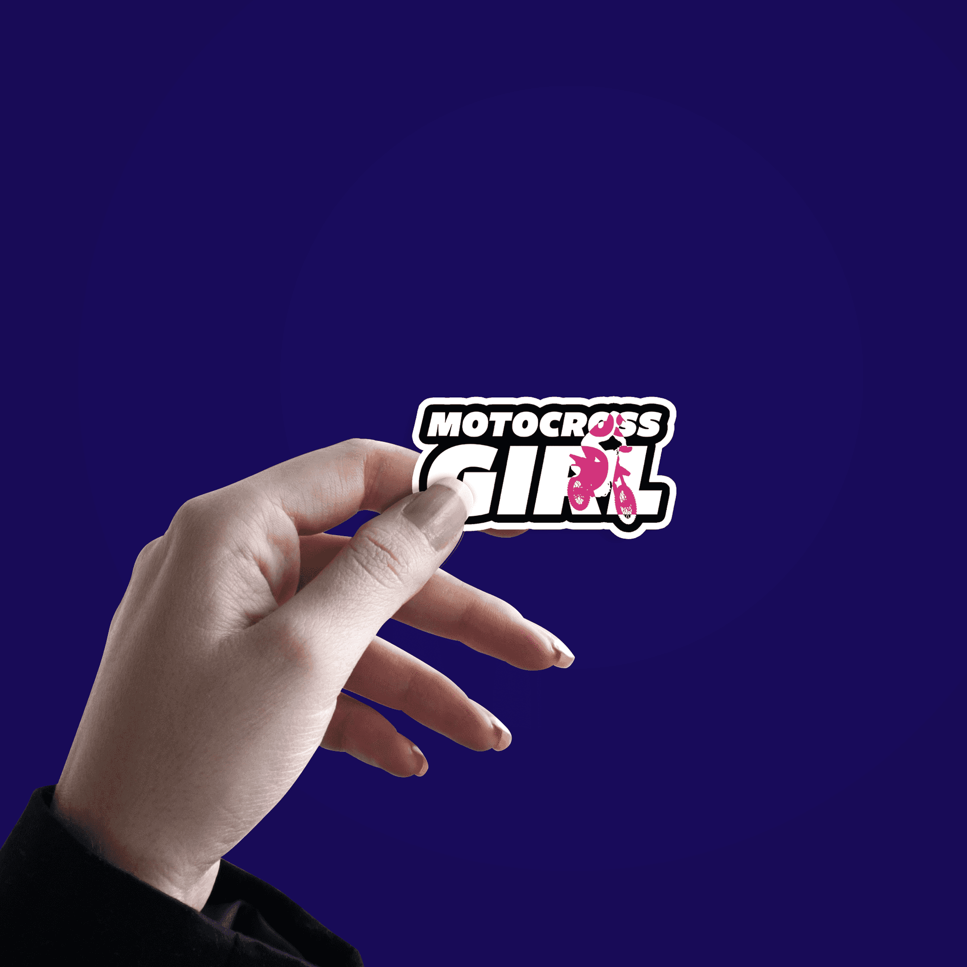 Motocross Girl Sticker - sticckiz.com