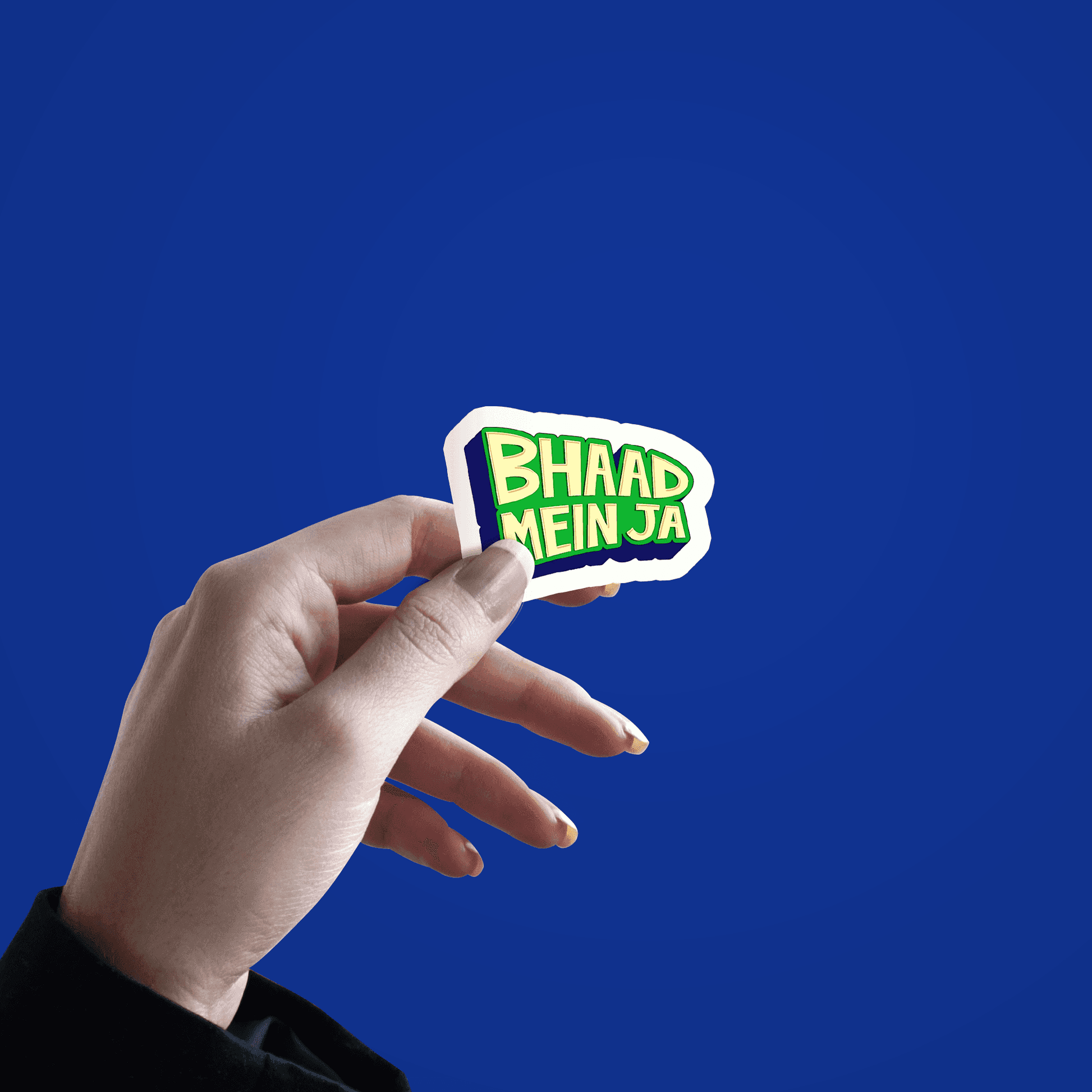 Bhaad Mein Ja Sticker - sticckiz.com