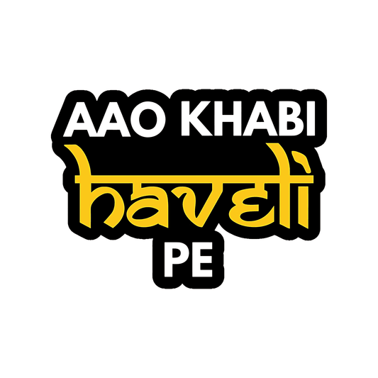 Aao Kabhi Haveli Pe Sticker - sticckiz.com