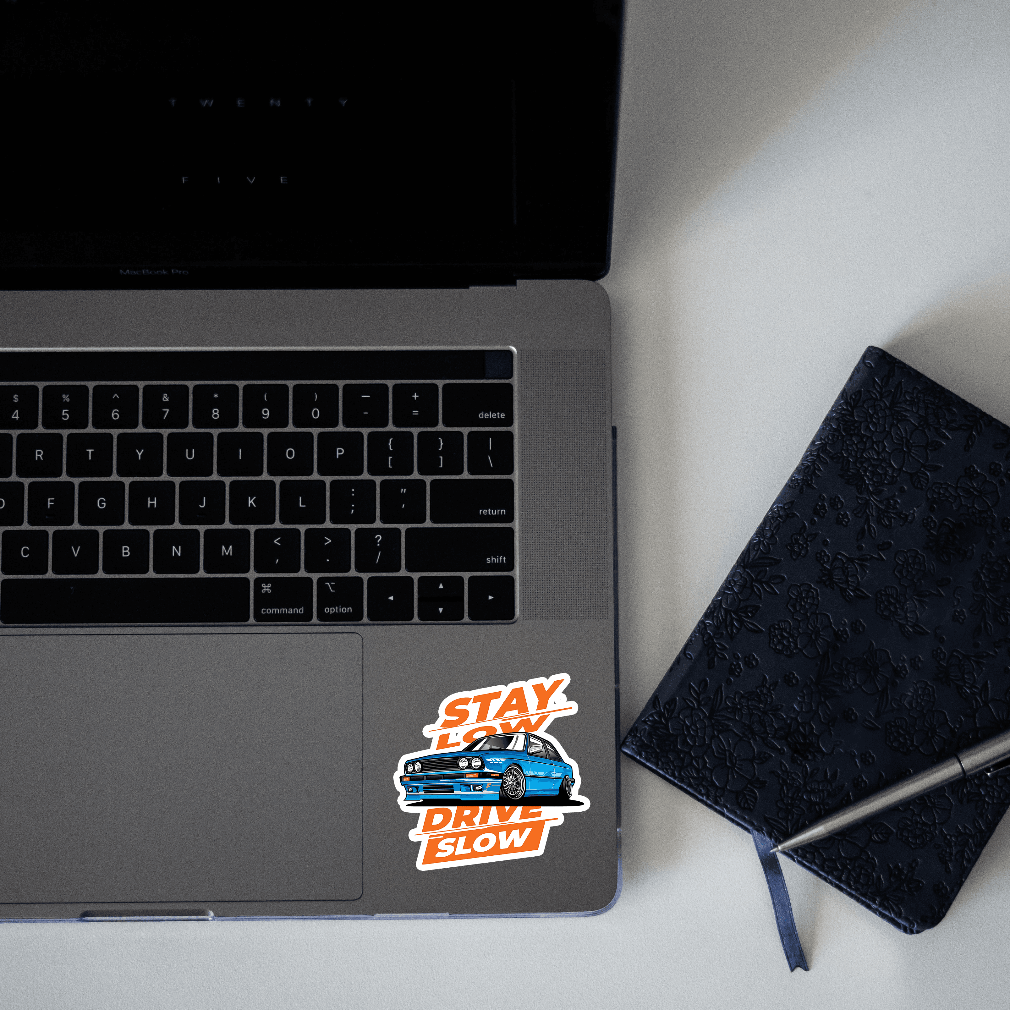 Stay low Drive Slow Sticker