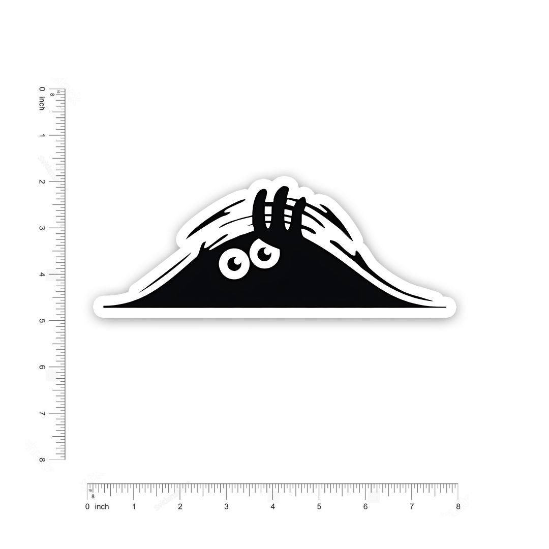 Little ghost sneak-peak Bumper Sticker