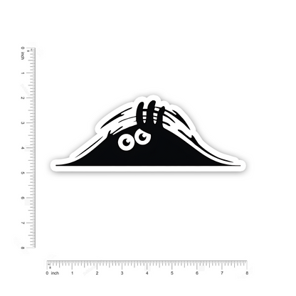Little ghost sneak-peak Bumper Sticker