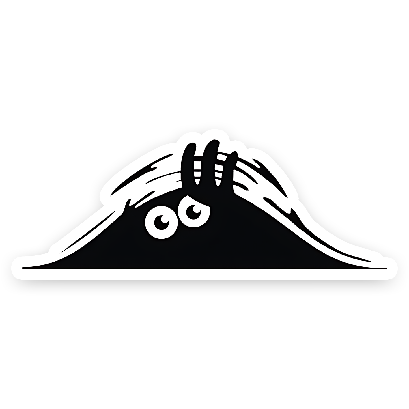 Little ghost sneak-peak Bumper Sticker