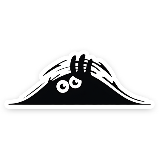 Little ghost sneak-peak Bumper Sticker