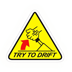 Try To Drift Sticker - sticckiz.com