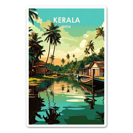 Kerala card Sticker
