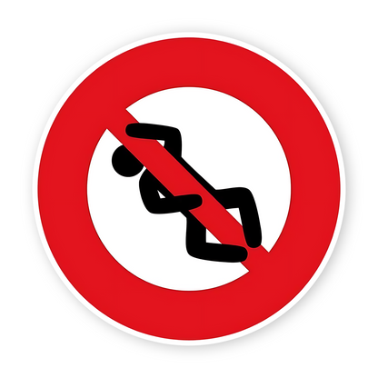 Prohibited Sign Sticker