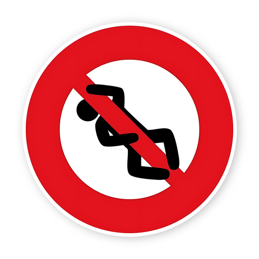 Prohibited Sign Sticker