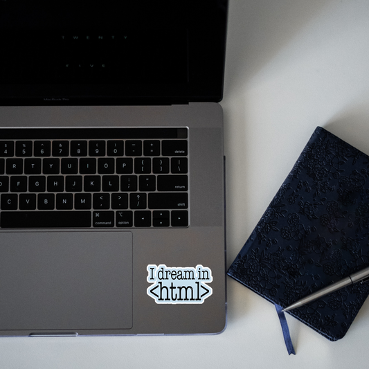 I dream in HTML Sticker