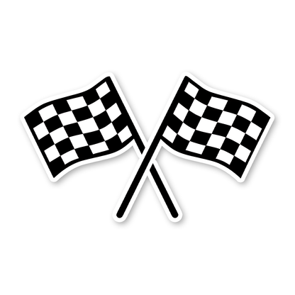 Formula race flag Sticker