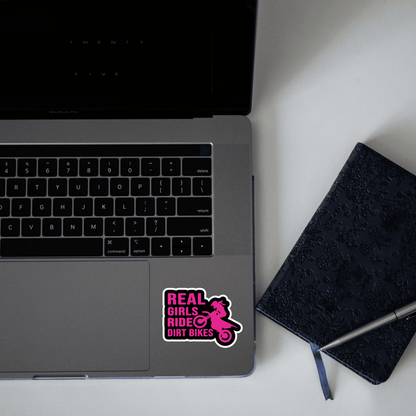 Real Girls Ride Dirt Bikes Sticker - sticckiz.com