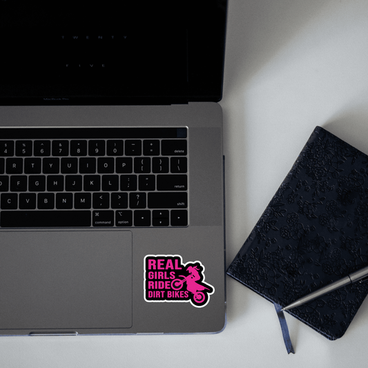 Real Girls Ride Dirt Bikes Sticker - sticckiz.com