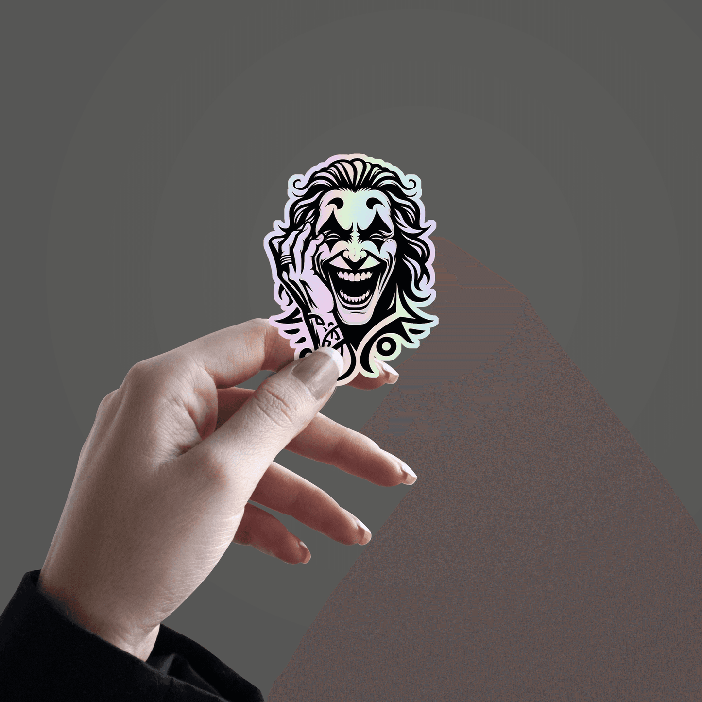Joker Holographic Sticker - sticckiz.com