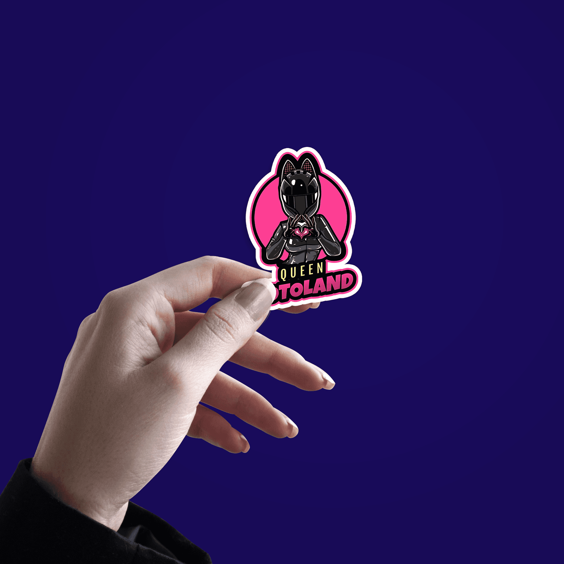 Queen Motoland Sticker - sticckiz.com