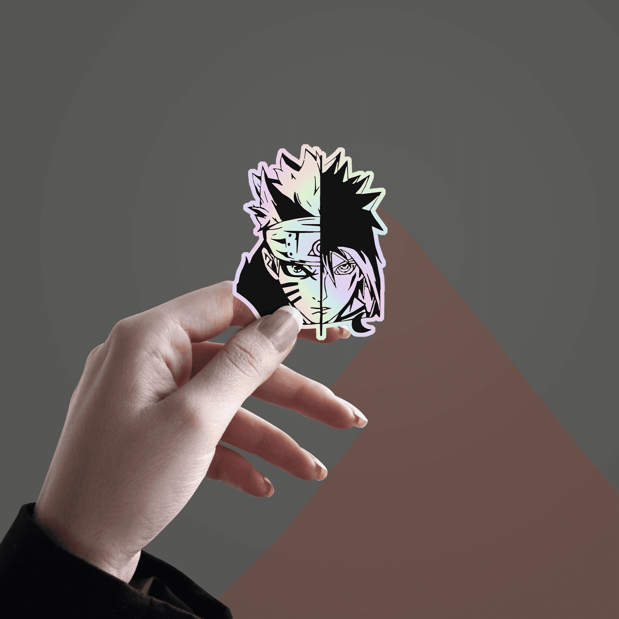 Sasuke Uchiha Holographic Sticker - sticckiz.com