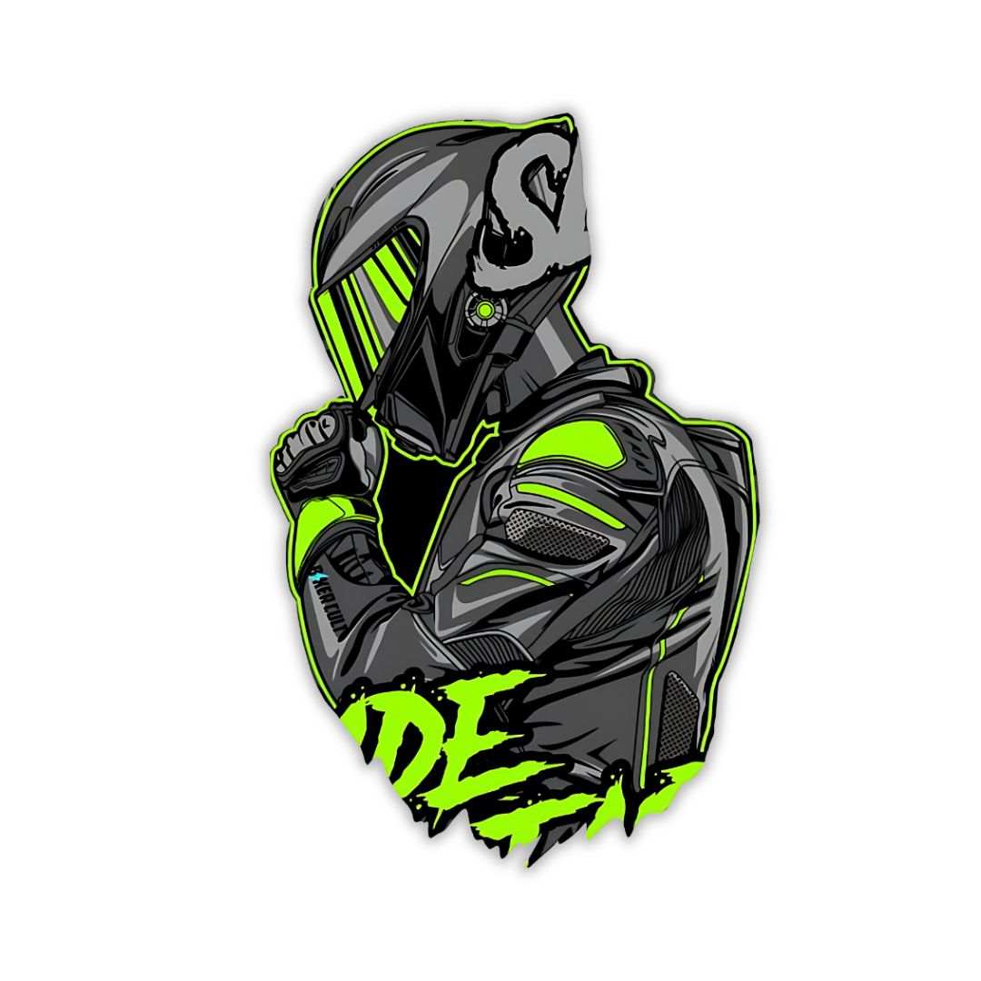 Bike Rider Sticker