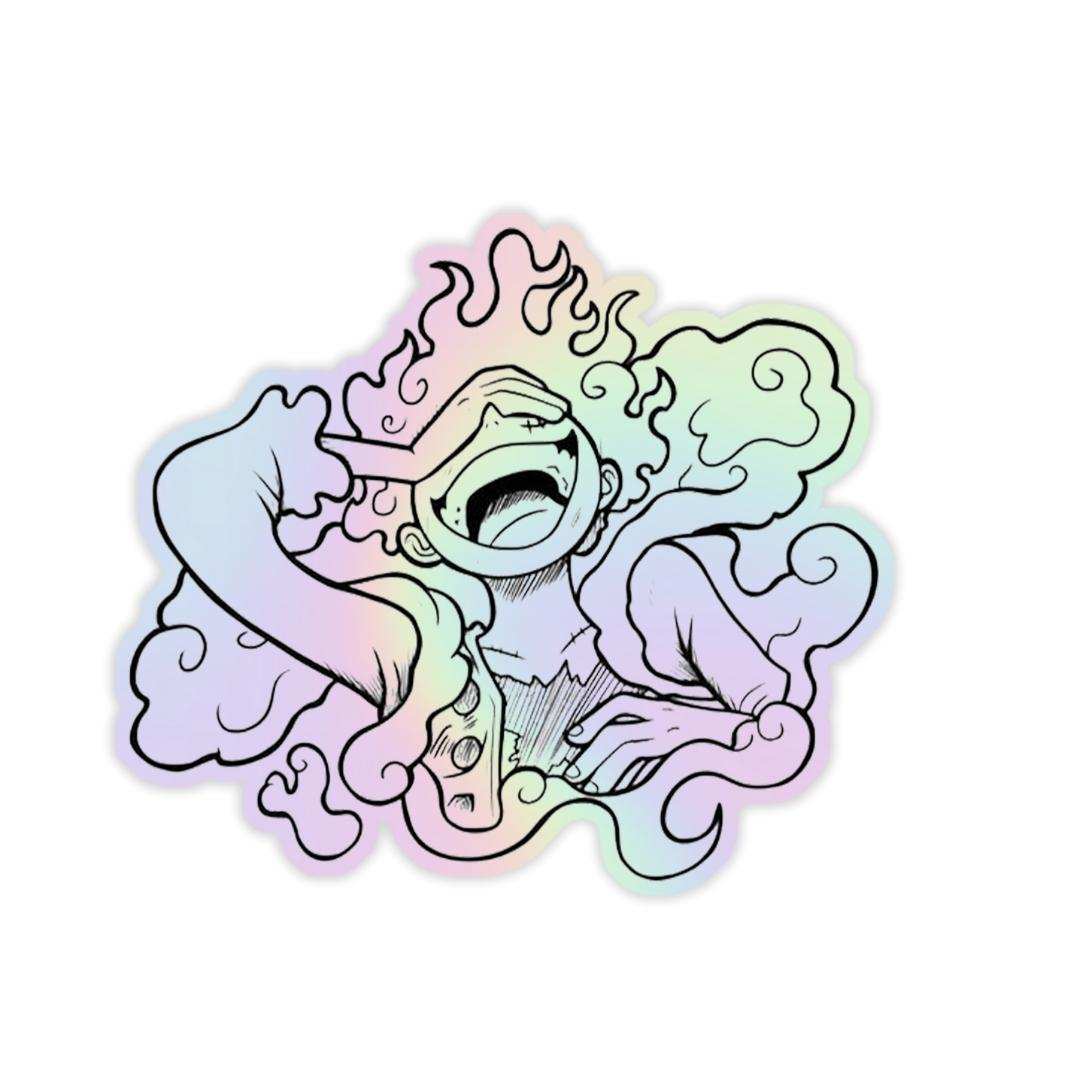 Monkey D. luffy Holographic Sticker - sticckiz.com