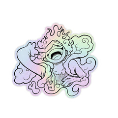 Monkey D. luffy Holographic Sticker - sticckiz.com