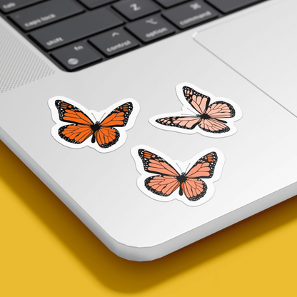 3 Butterflies Sticker - sticckiz.com