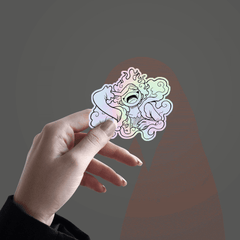 Monkey D. luffy Holographic Sticker - sticckiz.com