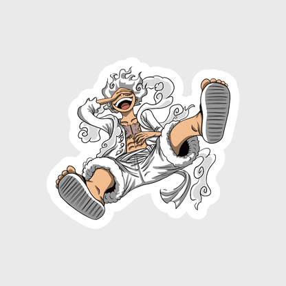 One piece luffy gear 5 sticker - sticckiz.com