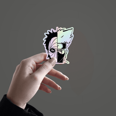 Kakashi Obita Holographic Sticker - sticckiz.com