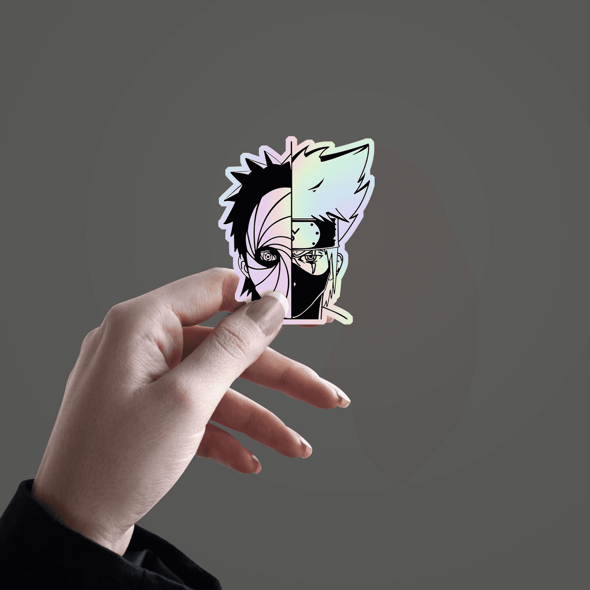 Kakashi Obita Holographic Sticker - sticckiz.com